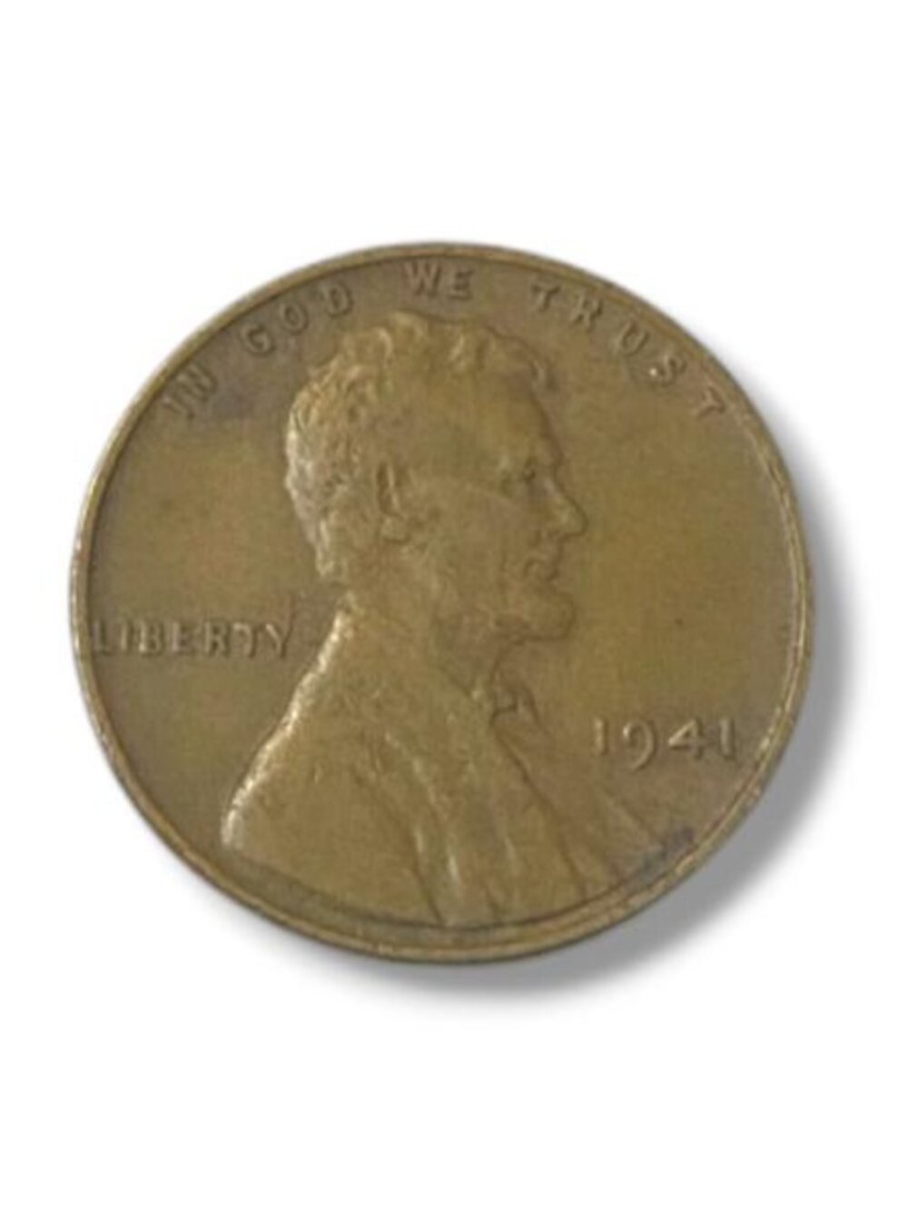 1941 Wheat Penny No Mint Mark • “L” on Rim LIBERTY Error • Lincoln Cent